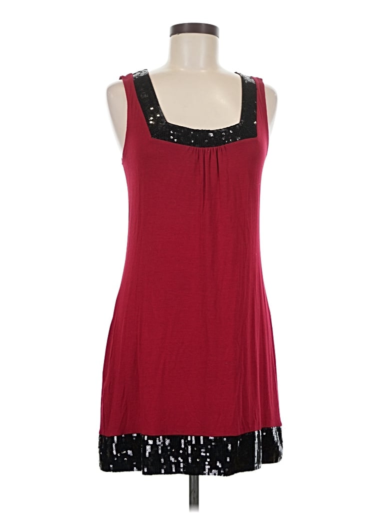 Pre-owned Express Cocktail Dress In Burgundy