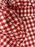 Unbranded 100% Polyester Checkered-gingham Red Long Sleeve Blouse Size M - photo 7
