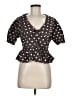 Assorted Brands Brown Short Sleeve Blouse Size M (estimated) - photo 1