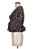 Assorted Brands Brown Short Sleeve Blouse Size M (estimated) - photo 5