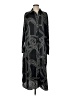 H&M 100% Polyester Graphic Black Casual Dress Size M - photo 1