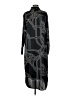 H&M 100% Polyester Graphic Black Casual Dress Size M - photo 2