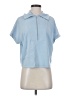 Express Blue Short Sleeve Top Size XS - photo 1