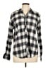 Weatherproof Plaid Gray Long Sleeve Blouse Size L - photo 1