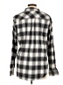 Weatherproof Plaid Gray Long Sleeve Blouse Size L - photo 2