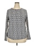 IBKUL Tweed Silver Long Sleeve T-Shirt Size XXL - photo 1