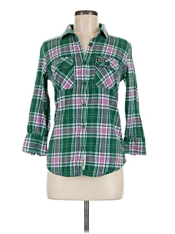 Superdry 3/4 Sleeve Button-Down Shirt (view 1)