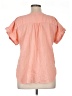 Talbots 100% Cotton Pink Short Sleeve Blouse Size XL Petite - photo 2
