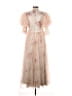 Jose Sanchez Floral Ivory Cocktail Dress Size 4 (estimated) - photo 2