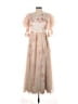 Jose Sanchez Floral Ivory Cocktail Dress Size 4 (estimated) - photo 1