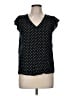 Old Navy 100% Rayon Polka Dots Black Short Sleeve Blouse Size M - photo 1
