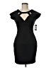 Guess Solid Black Cocktail Dress Size 6 - photo 1