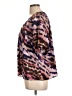 Tart 100% Polyester Animal Print Purple Short Sleeve Blouse Size L - photo 5