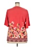 JM Collection Red Short Sleeve Blouse Size 2X - photo 2