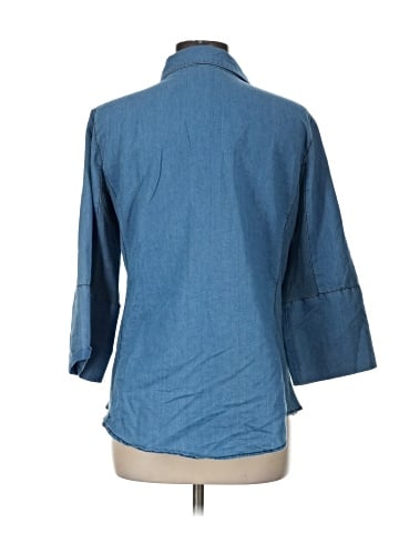 Notations 3/4 Sleeve Button-Down Shirt (view 2)
