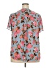 Torrid Floral Blue Short Sleeve Blouse Size 2X Plus (2) - photo 2