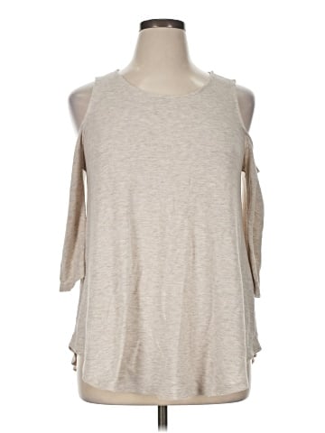 Forever 21 Plus 3/4 Sleeve T-Shirt (view 1)