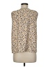 Ann Taylor 100% Polyester Tan Sleeveless Blouse Size M (tall) - photo 2