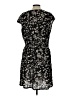 Daisy Fuentes 100% Polyester Floral Black Casual Dress Size L - photo 2