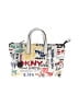 DKNY Graphic Multi Color White Tote One size - photo 1