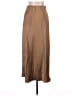 Unbranded 100% Polyester Solid Brown Casual Skirt Size L - photo 1