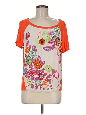 Hale Bob Short Sleeve Silk Top (view 1)