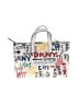 DKNY Graphic Multi Color White Tote One size - photo 2