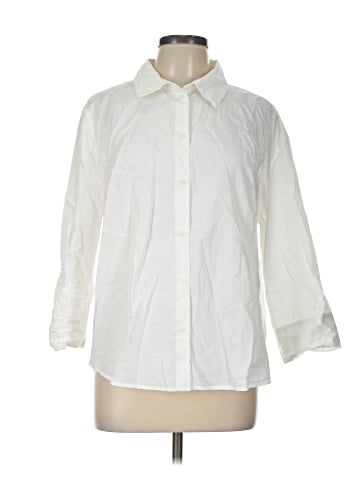 H&M 3/4 Sleeve Button-Down Shirt (view 1)
