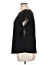 Vintage Rose Solid Black Short Sleeve Top Size XL - photo 5