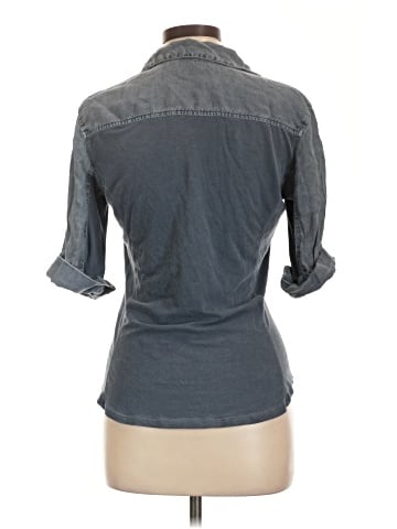 James Perse 3/4 Sleeve Button-Down Shirt (view 2)