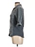 James Perse Gray 3/4 Sleeve Button-Down Shirt Size Lg (3) - photo 5