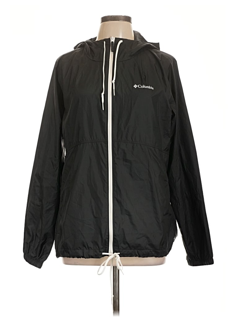 Pre-owned Columbia Zip Up Hoodie In Black