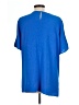 Eileen Fisher 100% Silk Solid Blue Blouse Size 10 (estimated) - photo 2
