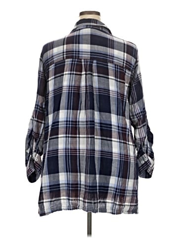 Lane Bryant 3/4 Sleeve Button-Down Shirt (view 2)