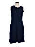 Chaps 100% Cotton Solid Blue Casual Dress Size L - photo 1