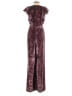 Rebecca Taylor Paisley Burgundy Jumpsuit Size 0 - photo 2