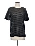 Halogen Stripes Black Short Sleeve T-Shirt Size S - photo 1