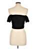Katie J NYC Black Short Sleeve Top Size L - photo 2