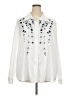 Unbranded 100% Polyester Ivory Long Sleeve Blouse Size 5X - photo 1