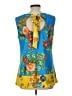 Coco Bianco Blue Sleeveless Blouse Size L - photo 2