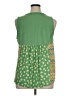 Cato 100% Polyester Green Sleeveless Blouse Size XL - photo 2