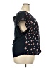 Fortune + Ivy 100% Polyester Black Short Sleeve Blouse Size XXL - photo 4