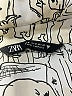 Zara Print Silver 3/4 Sleeve Button-Down Shirt Size M - photo 7