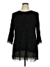 Belldini Black 3/4 Sleeve Blouse Size XL - photo 1