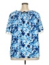I.N. Studio Blue Short Sleeve T-Shirt Size 3X - photo 2