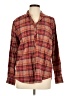 Weatherproof Plaid Brown Long Sleeve Button-Down Shirt Size L - photo 1