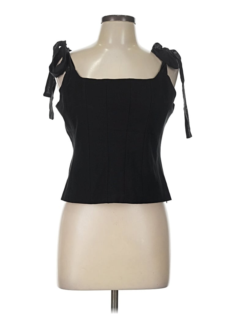 Pre-owned Sunday In Brooklyn Sleeveless Top Black Strapless Neckline Tops