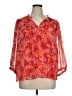 Vince Camuto 100% Polyester Orange 3/4 Sleeve Blouse Size XL - photo 1