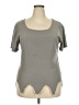 Assorted Brands Gray Short Sleeve Top Size 2X - photo 1