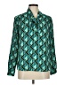 Jones & Co 100% Polyester Teal Long Sleeve Blouse Size M - photo 1